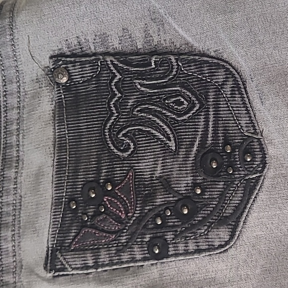 Mec Denim, grey jeans with distressed detail, Size 31 - Picture 7 of 8